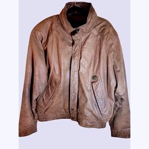 Hunting Horn Classics Genuine‎ Leather Jacket – Men's Size XXL – Brown